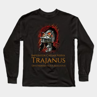 Trajanus Roman Legionary Helmet Long Sleeve T-Shirt